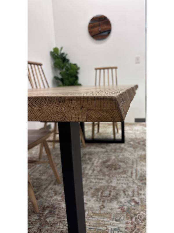 Dining medium dark oak table