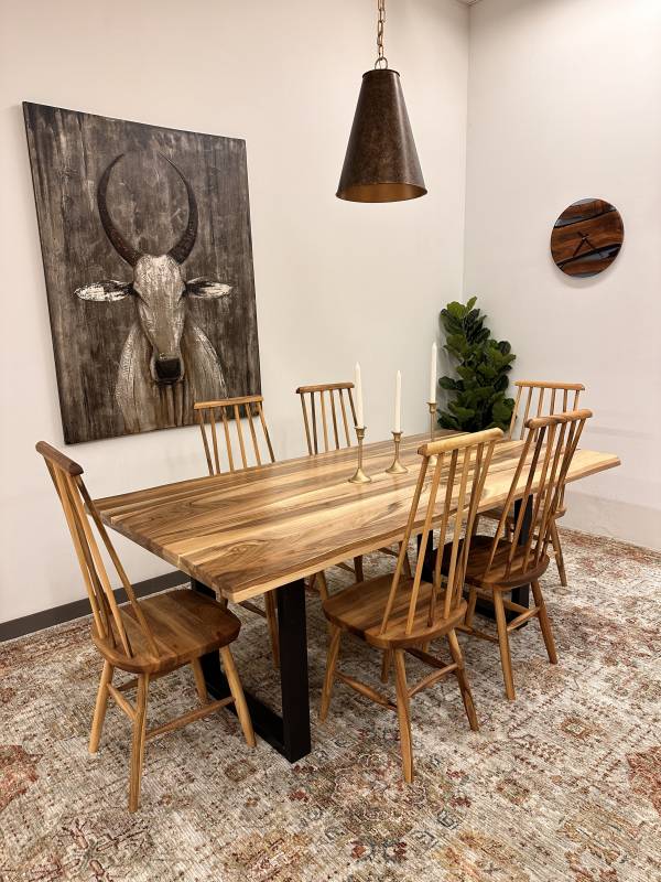 Walnut live edge small table
