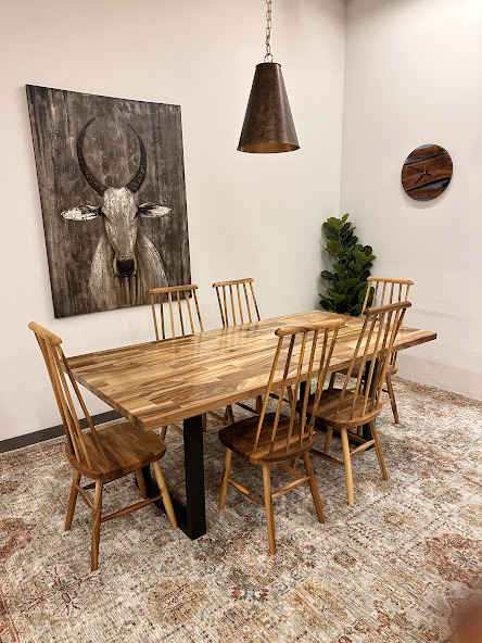 Dining walnut wood table