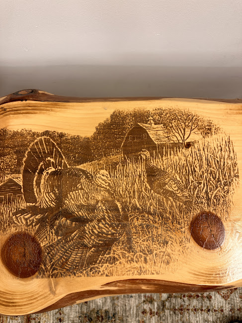 Natural wood bench 2