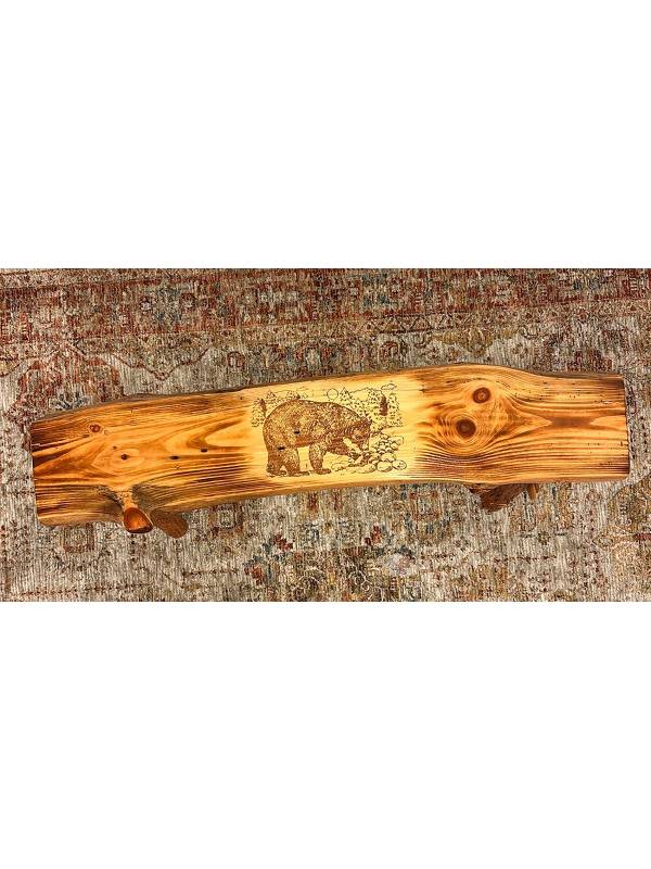 Natural wood bench 1