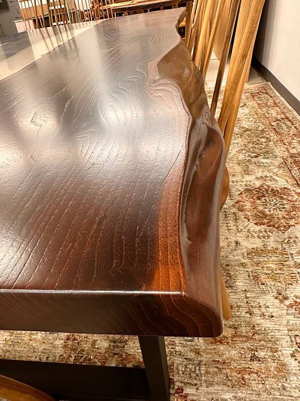 Dining epoxy and acacia wood table