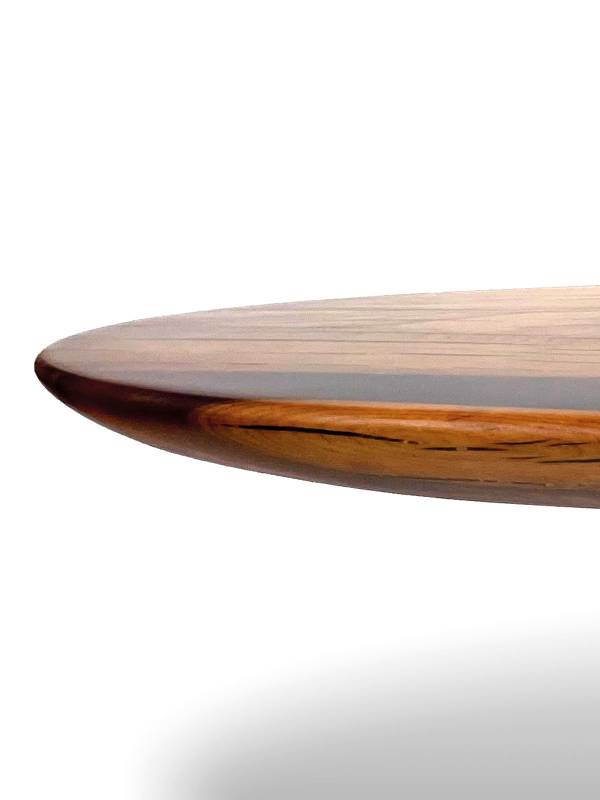 Coffee epoxy resin table oval