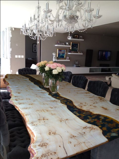 Dining XXL maple clear stone