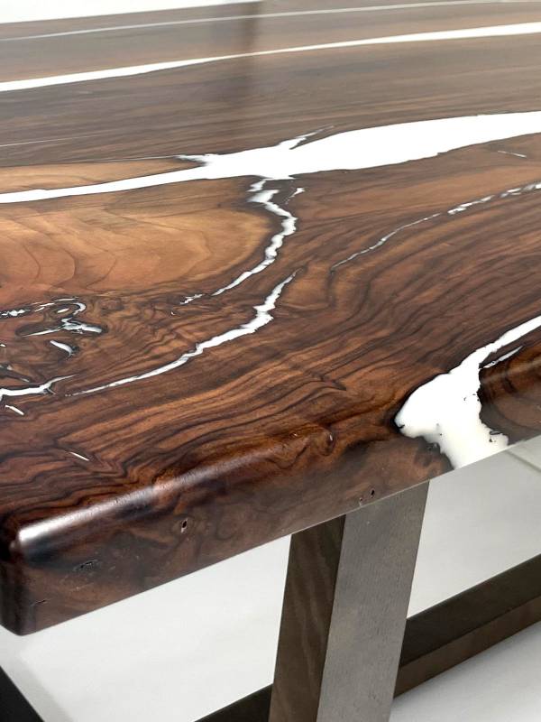 Dining XXL walnut white rectangle