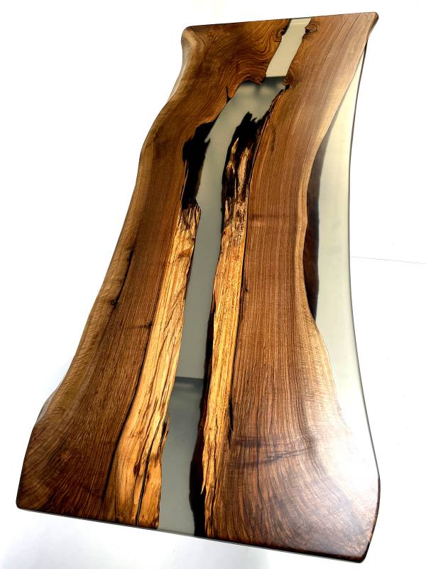 Dining XXL walnut clear metall