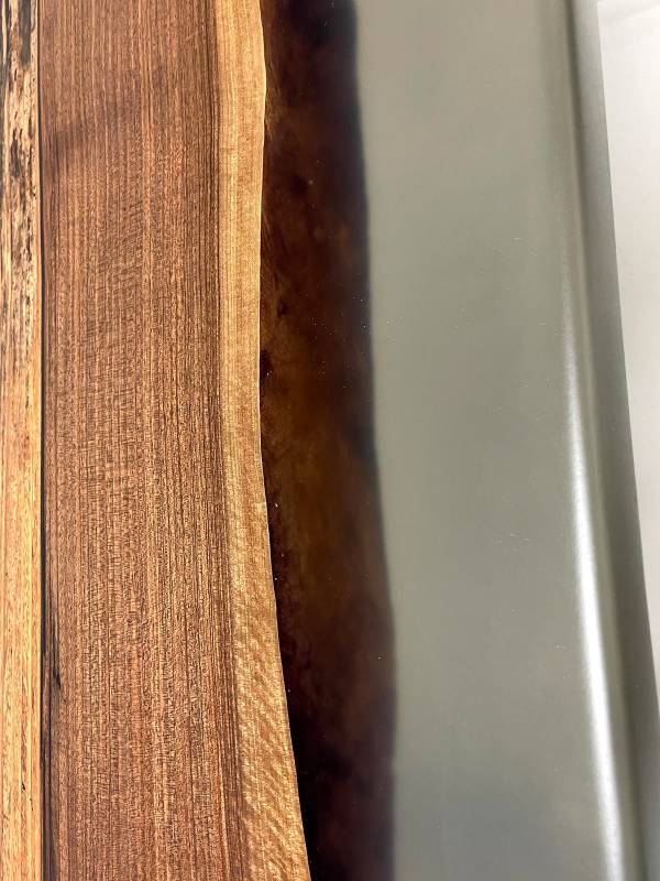 Dining XXL walnut clear metall