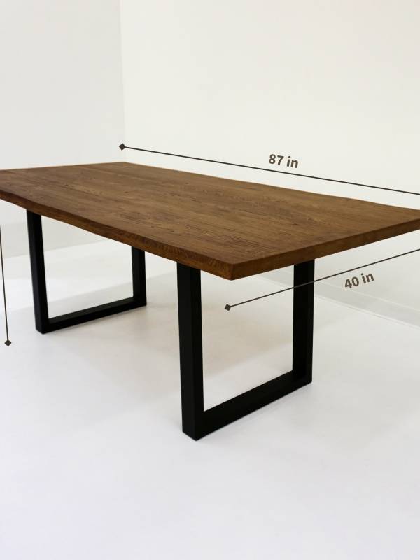 Dining medium dark oak table