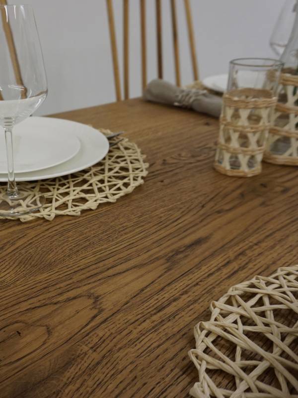 Dining medium dark oak table