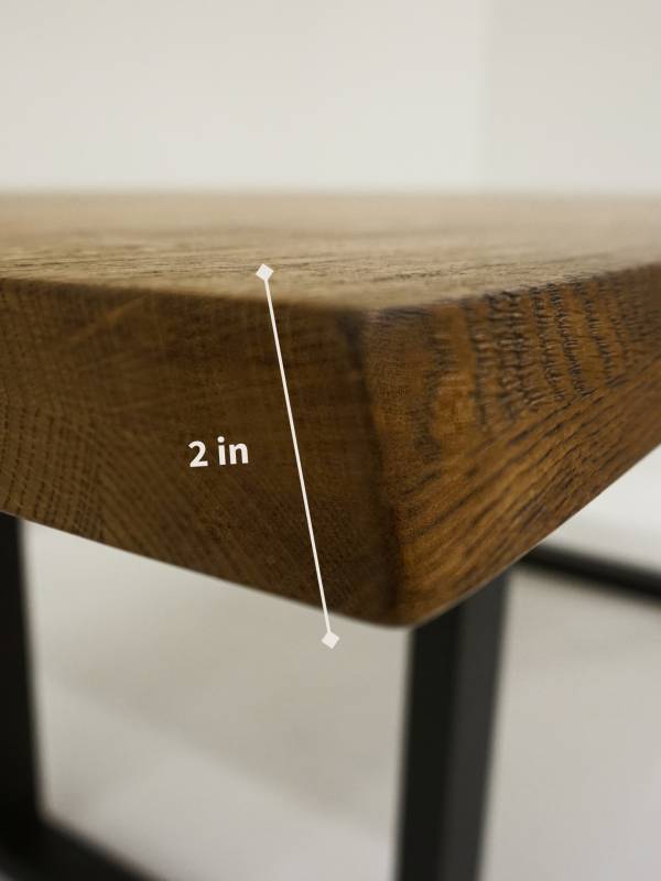 Dining medium dark oak table