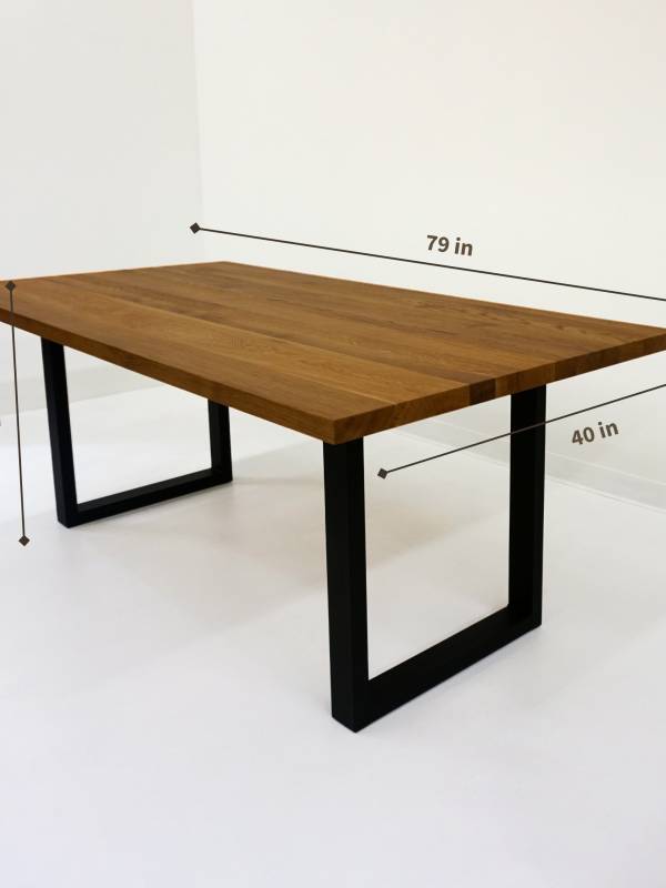 Dining dark oak table small