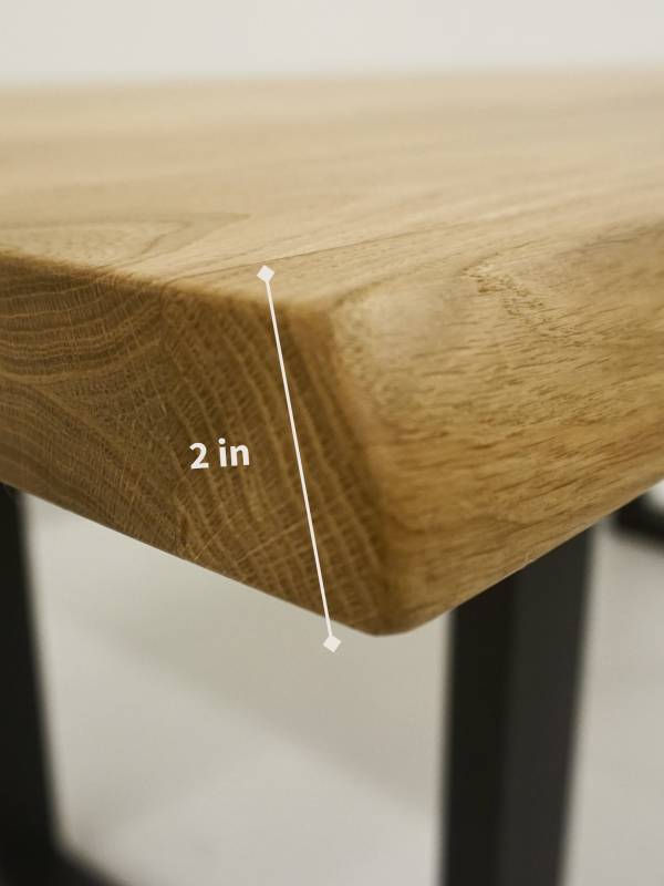 Dining table Oak live edge small