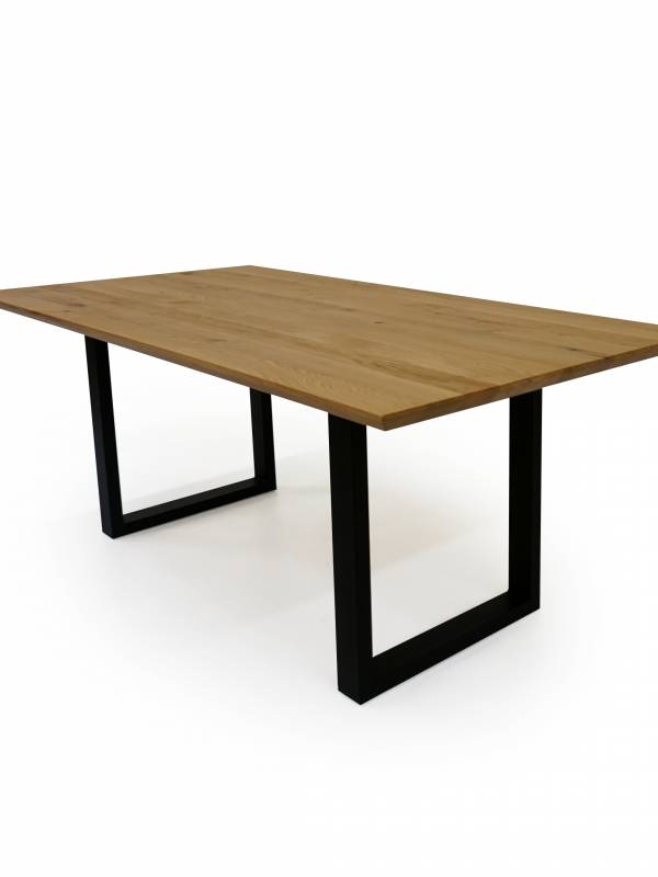 Dining Oak white table swiss edge