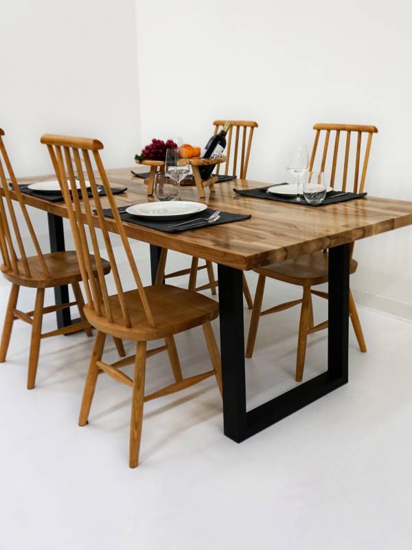 Dining walnut wood table
