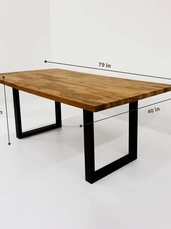 Dining walnut wood table