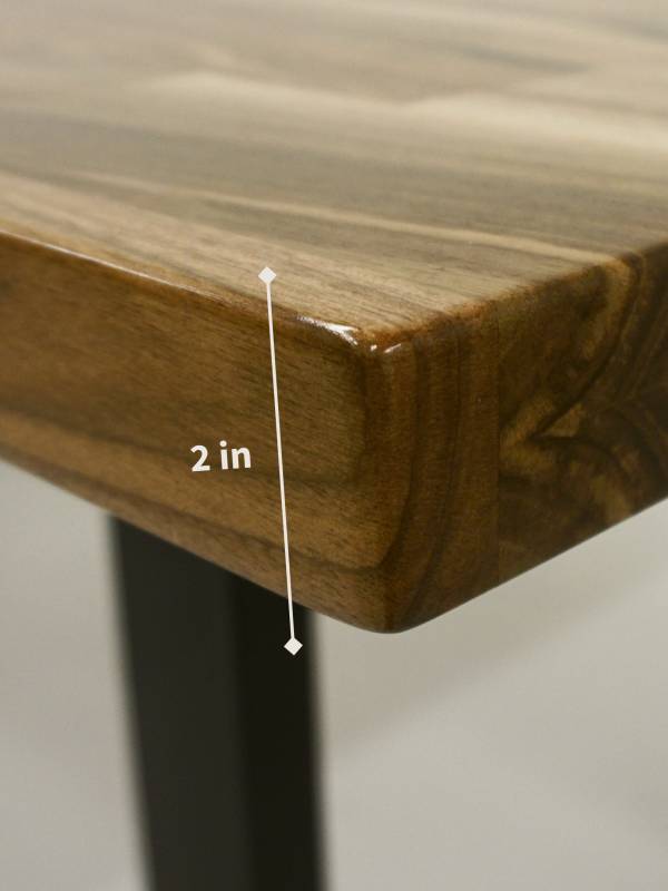 Dining walnut wood table
